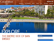 Tablet Screenshot of catamaranresort.com